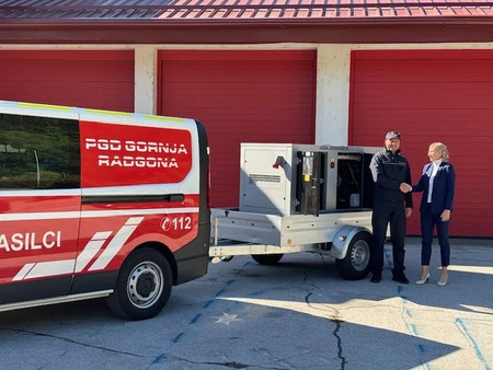 PREDAJA NOVEGA AGREGATA POVELJNIKU CIVILNE ZAŠČITE OBČINE GORNJA RADGONA, 30. septembra 2024, Gornja Radgona 1